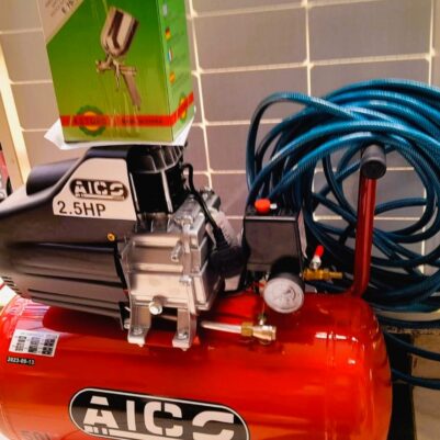 Aico complete air compressor with spray gun and hose pipe