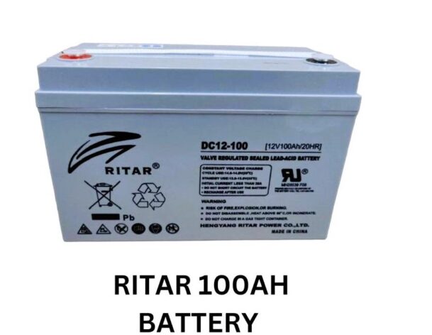 Original Ritar 100ah battery 12v 20hr heavy-duty