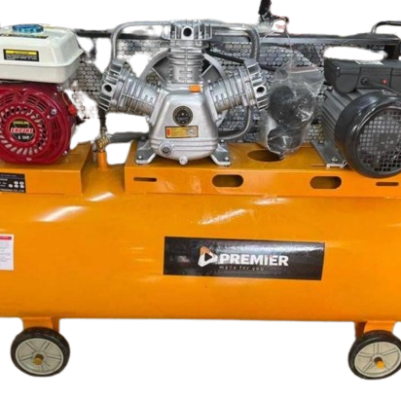 Premier 300L two in one air compressor 3 piston 4hp motor 7.5hp petrol engine